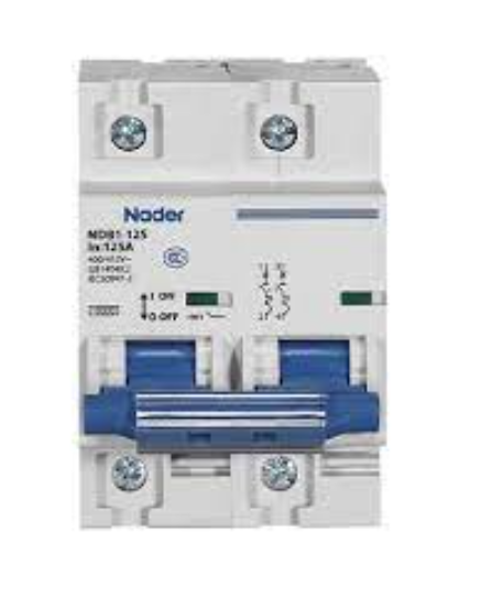 Nader - Disjoncteur DC modulaire 2 pôles - 125A