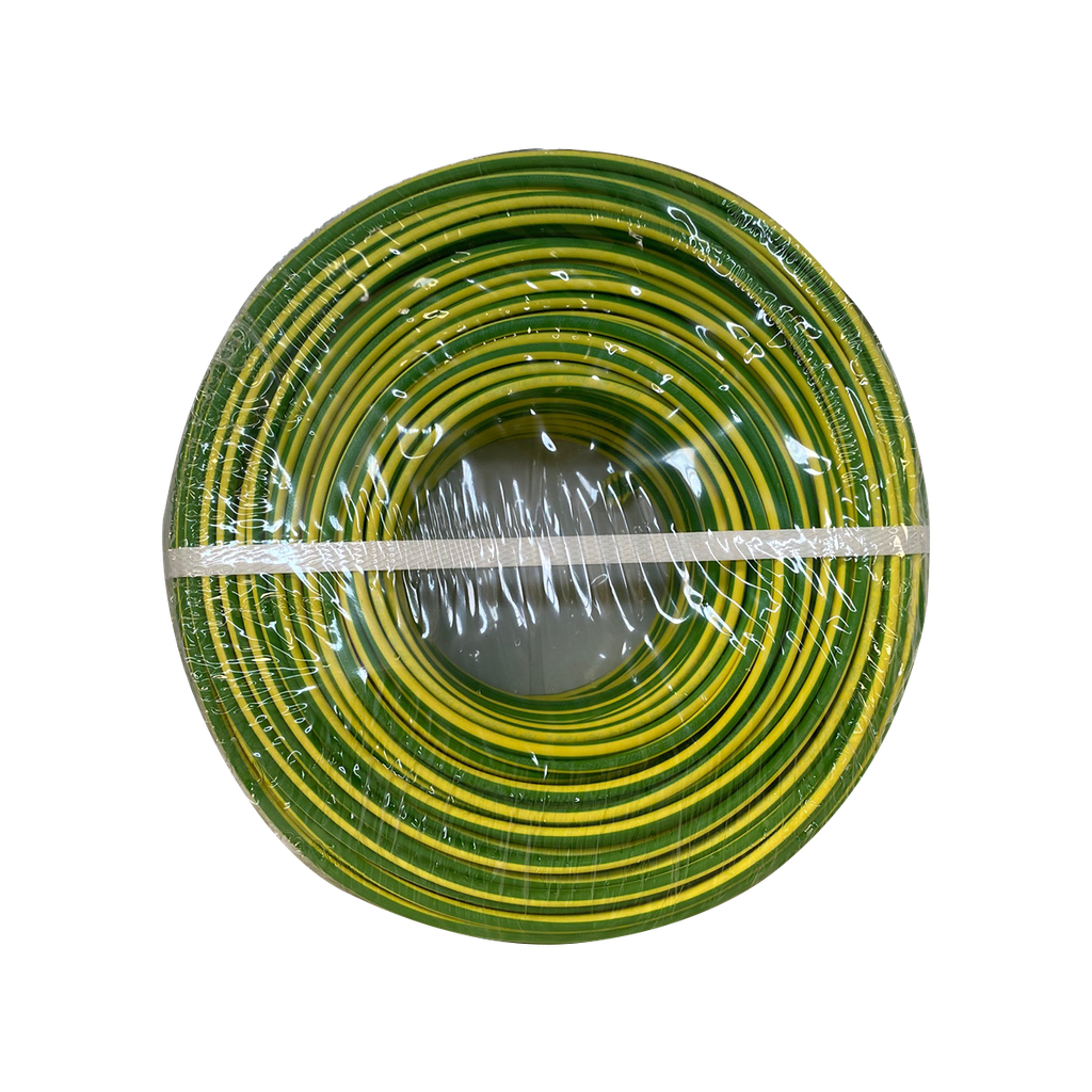 Miguelez - Fil de terre BARRYFLEX H07V-K 1x6mm2 Vert/Jaune Couronne de 100m 