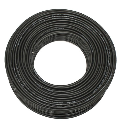 [4-085-001] Miguelez - Câble solaire SOLFLEX H1Z2Z2-K 1x6mm2mm2 NOIR Couronne de 100m